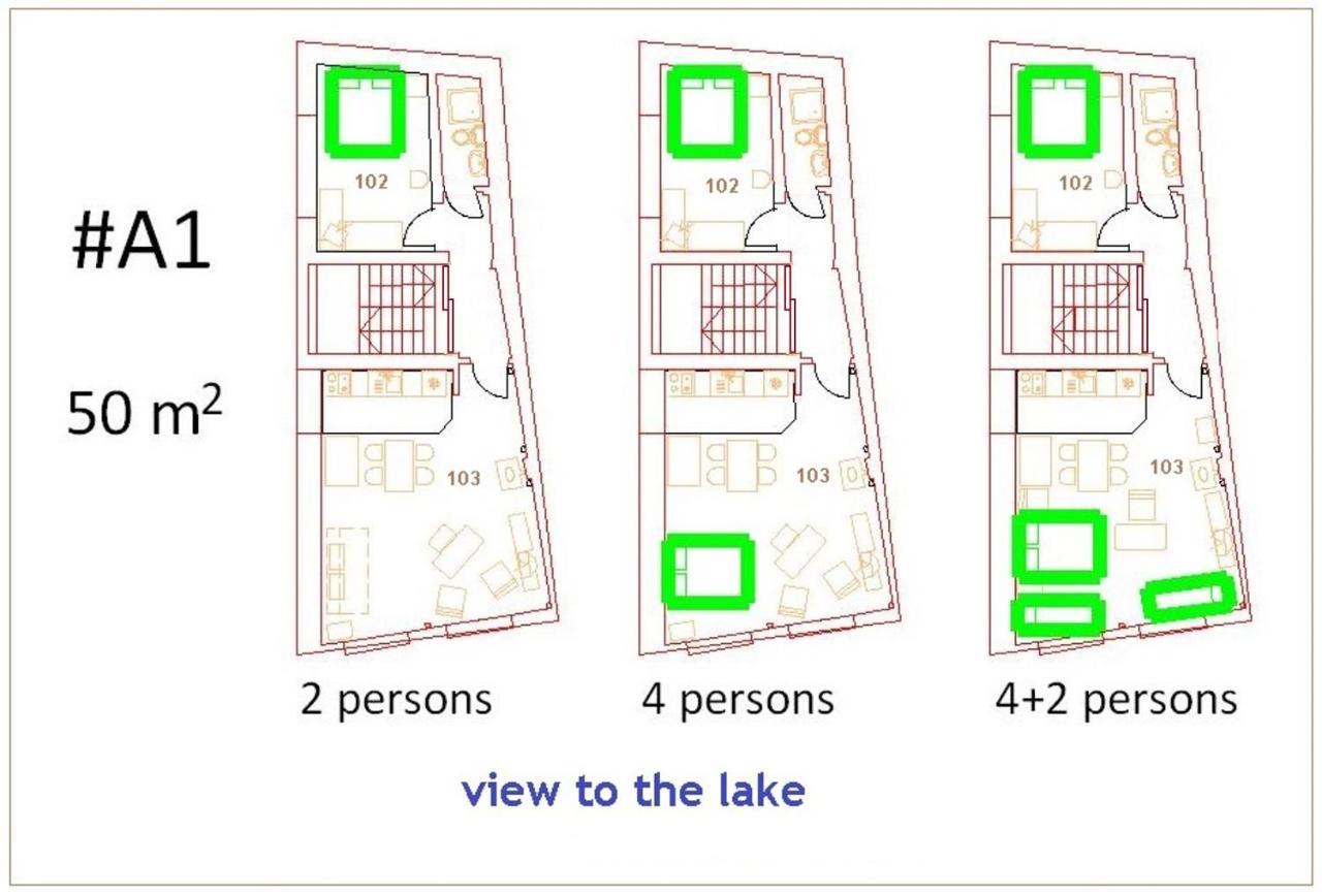 'By The Lake' Apartments オフリド エクステリア 写真